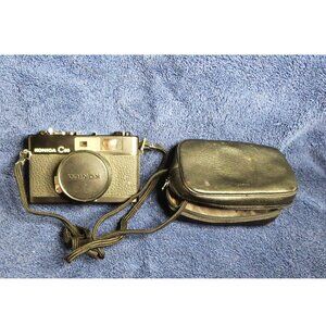 Vintage Camera Konica C35 With Case Compact Rangefinder Photography Collectible